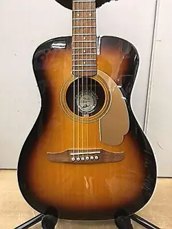 FENDER MALIBU PLAYEY SB WN USED MAHOGANY NECK WALNUT FINGERBOARD W/SOFT CASE