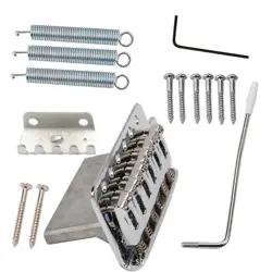 CHROME TREMOLO BRIDGE SYSTEM KIT FOR FENDER STRATOCASTER STRAT ELECTRIC GUITAR S