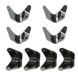 8PACK METAL 2 LEG GUITAR AMP AMPLIFIER CABINET CORNERS PROTECTORS FOR FENDER D