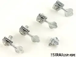 FENDER SQUIER AFFINITY PRECISION BASS PJ TUNERS CHROME GUITAR PARTS