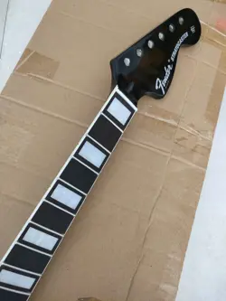 GLOSS BLACK MAPLE 22FRETS 24INCH GUITAR NECK FOR DIY FENDER ST REPLACEMENT