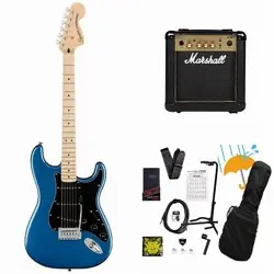 SQUIER BY FENDER AFFINITY SERIES STRATOCASTER MAPLE FB BK PG LAKE PLACID BLUE MA
