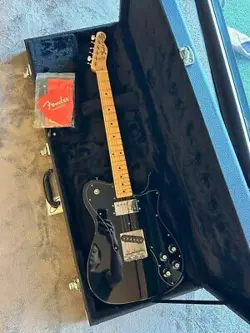 FENDER JAPAN TELECASTER CUSTOM 2017 ELECTRIC GUITAR BLACK WITH HARD CASE