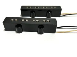 NEW FENDER® STYLE JAZZ BASS GUITAR PICKUP SET, HAND WOUND NEW SET