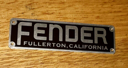 TWEED FENDER WIDE PANEL LOGO BADGE NEW!!
