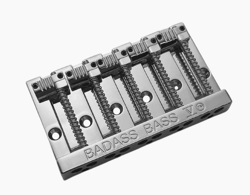 CHROME BADASS V ™ BASS BRIDGE FOR 5-STRING FENDER P/JAZZ BASS® BB-3345-010