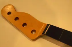 ALL PARTS EBONY FRETLESS NECK FOR VINTAGE FENDER TELE/PRECISION BASS PEO-FL