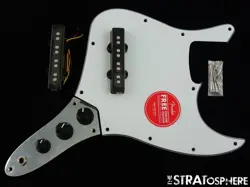 FENDER SQUIER AFFINITY JAZZ BASS LOADED PICKGUARD J BASS GUITAR PARTS WHITE
