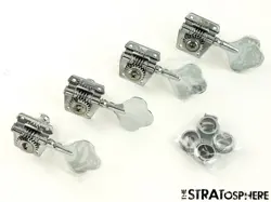 FENDER SQUIER AFFINITY JAZZ BASS TUNERS CHROME GUITAR PARTS