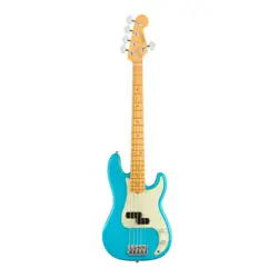 FENDER AMERICAN PROFESSIONAL II PRECISION 5-STRING BASS V GUITAR (MIAMI BLUE)