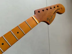 VINTAGE 21 FRET STRAT GUITAR NECK ROASTED MAPLE FOR DIY FENDER REPLACE BIG HEAD