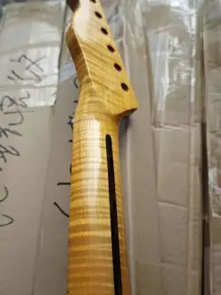 21 FRET TIGER ROASTED FLAME MAPLE ELECTRIC GUITAR NECK FOR DIY FENDER TL PART