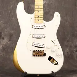 FENDER KEN STRATOCASTER EXPERIMENT #1 MAPLE FINGERBOARD ORIGINAL WHITE RARKKEN M