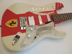 FENDER STRATOCASTER FERRARI FORMULA 1 CHAMPIONS PRE ORDER STRAT CUSTOM GUITAR