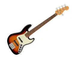 USED FENDER PLAYER PLUS JAZZ BASS V - 3-TONE SUNBURST W/ PAU FERRO FB