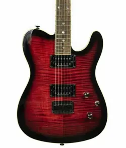 FENDER SPECIAL EDITION CUSTOM TELECASTER FMT ELECTRIC GUITAR BLACK CHERRY BURST