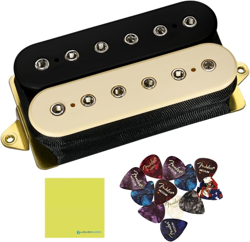 DIMARZIO SUPER DISTORTION HUMBUCKER PICKUP DP100BC BLACK/CREAM BUNDLE 12X FENDER