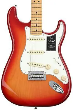 FENDER PLAYER II STRATOCASTER ELECTRIC GUITAR - AGED CHERRY BURST WITH MAPLE