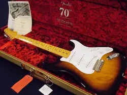 FENDER 70TH ANNIVERSARY AMERICAN VINTAGE II 1954 STRATOCASTER 2 COLOR SUNBURST 8