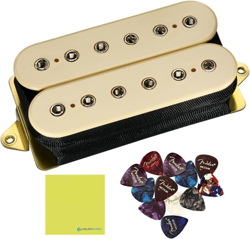 DIMARZIO SUPER DISTORTION HUMBUCKER PICKUP DP100CR CREAM BUNDLE 12X FENDER PICKS
