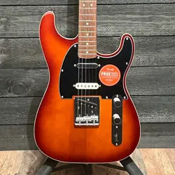 FENDER SQUIER PARANORMAL CUSTOM NASHVILLE STRATOCASTER ELECTRIC GUITAR - CHOCOLA