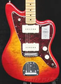 FENDER 2024 COLLECTION MIJ HYBRID II JAZZMASTER -FLAME SUNSET ORANGE