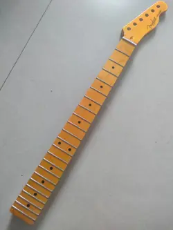 DISCOUNT GLOSS 22 FRETS YELLOW ELECTRIC GUITAR NECK MAPLE FOR FENDER TELE STYLE