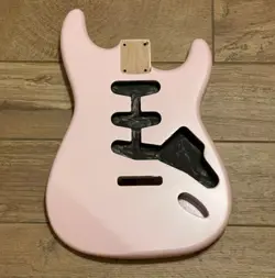 NEW STRAT BODY FOR FENDER STRAT ALDER SHELL PINK STRATOCASTER SSS