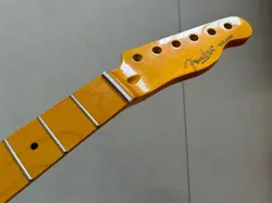 22 FRET YELLOW MAPLE GLOSS ELECTRIC GUITAR NECK FOR FENDER TELECASTER NECK STYLE