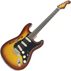 FENDER LIMITED EDITION SUONA STRATOCASTER THINLINE (VIOLIN BURST EBONY FINGERB