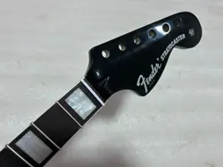 BLACK 22FRET ELECTRIC GUITAR NECK MAPLE ROSEWOOD FOR DIY FENDER STRAT NECK PARTS