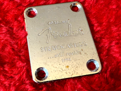 1994 FENDER STRATOCASTER 40TH ANNIVERSARY STRATOCASTER NECK PLATE