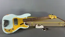 2024 FENDER CUSTOM SHOP '59 PRECISION BASS HEAVY RELIC - AGED SONIC BLUE FINISH