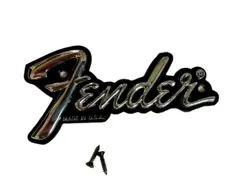 VINTAGE 1988 USA FENDER  GUITAR AMPLIFIER LOGO AMP CASE BADGE