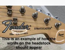 VINTAGE 1994 FENDER STRATOCASTER, BUTTERCREAM COLOR, KOREA