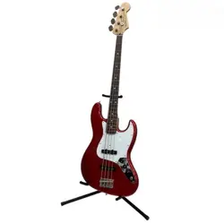 USED FENDER JAPAN JB JAZZ BASS RED-ISH MADE IN JAPAN ELECTRIC BASS W/GB
