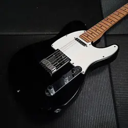 FENDER USA AMERICAN STANDARD TELECASTER BLACK 1993 USED ALDER BODY W/HARD CASE