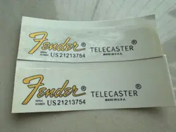 2 PCS WATERSLIDE TRANSFER HEADSTOCK DECALS FIT FOR FENDER TELECASTER GUITAR BASS