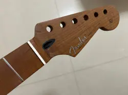 22FRET STRAT ELECTRIC GUITAR NECK PARTS ROASTED FLAME MAPLE FOR DIY FENDER STYLE
