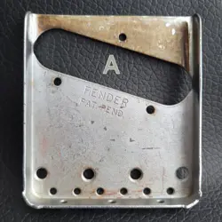 FENDER TELECASTER TELE AMERICAN BRIDGE PLATE VINTAGE 005-4162-049 *AGED² (A)
