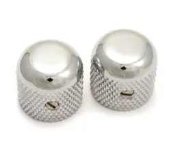 GENUINE FENDER USA '50S CHROME DOME KNOBS FOR P BASS/TELECASTER 009-4040-049