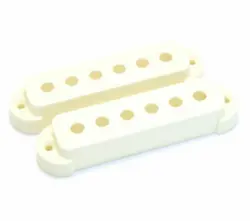 (2) PARCHMENT PICKUP COVERS FOR VINTAGE/USA FENDER JAGUAR GUITAR PC-6405-050