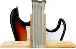 FENDER STRATOCASTER BOOKENDS - SUNBURST, NEW IN BOX