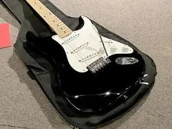 FENDER MADE IN JAPAN TRADITIONAL 50S STRATOCASTER BLACK USED 2022 W/SOFT CASE