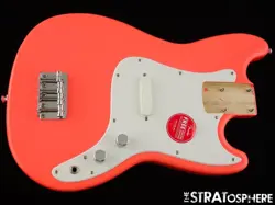 FENDER SQUIER SONIC BRONCO BASS LOADED BODY, GUITAR TAHITIAN CORAL
