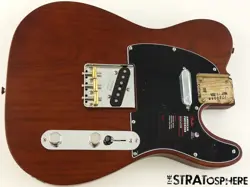 AMERICAN PERFORMER FENDER TIMBER TELECASTER TELE LOADED BODY, SASSAFRAS MOCHA