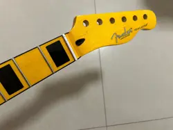 22 FRET YELLOW MAPLE GLOSS GUITAR NECK FOR FENDER TELECASTER NECK REPLACE