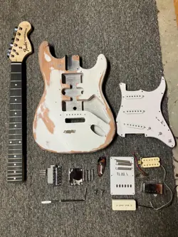 HEAVY RELIC FENDER STRAT CUSTOM PARTS LOT. (SEE DESCRIPTION.)