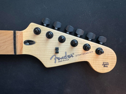 NEW MAPLE ELECTRIC GUITAR NECK W/BLACK TUNERS FITS FENDER CUSTOM SHOP STRAT