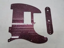 PALE PINK GLITTER HUMBUCKING  PICKGUARD   COVER SET FOR FENDER TELE TELECASTER